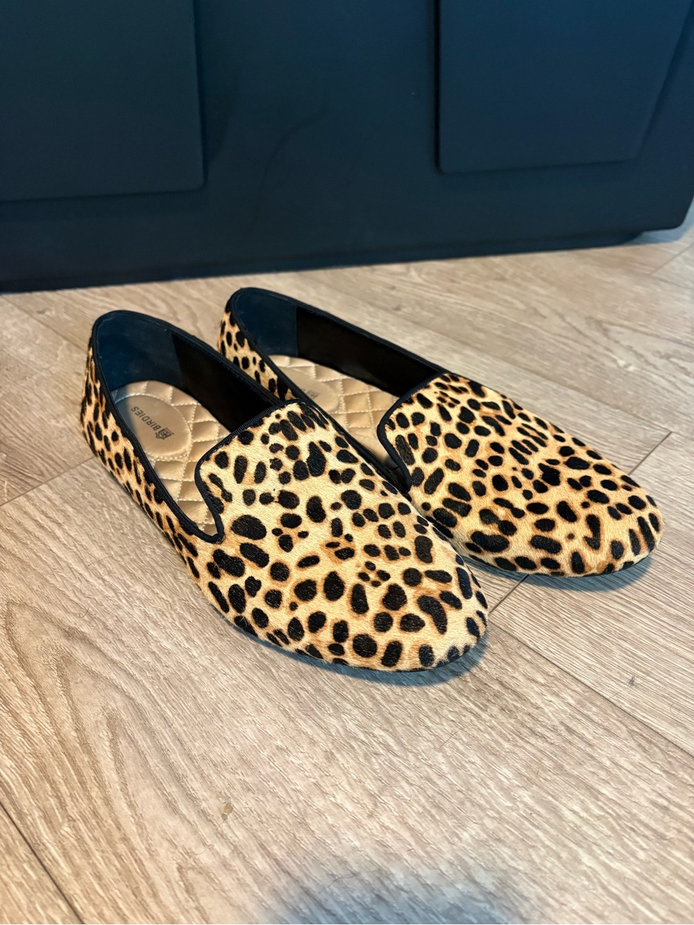 Birdies Starling Leopard Animal Print Slip-On Loafers Flats Classy Business